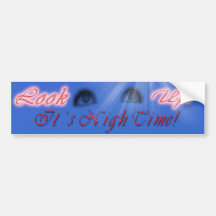 LOOK UP NIGH TIME BS DK BUMPER STICKERS