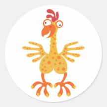 Loony Chicken Sticker