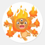 Lord of Fire!! (cute cartoon lion) Sticker