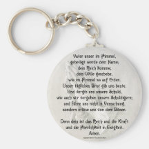 Lord's Prayer (German) Keychain
