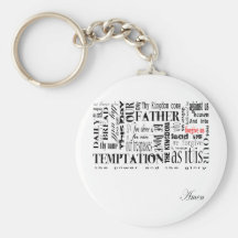 lords prayer tshirt key chains