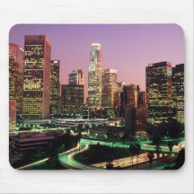 Los Angeles Night Lights Mouse Pad