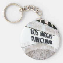 Los Angeles Public Library Sign. Keychains