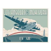 Los Angeles to New York by Air posters