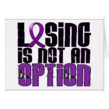 Losing Is Not An Option Crohn's Disease Greeting Cards