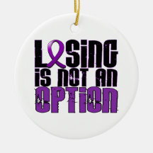 Losing Is Not An Option Crohn's Disease Christmas Ornaments