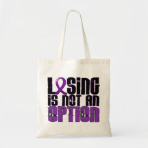 Losing Is Not An Option Crohn's Disease Tote Bags