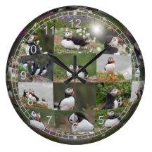 Lots of Puffins Clocks