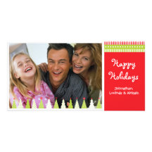 Lots Of Trees Holiday Photo Card