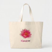 Lotus Flower "Namaste" Yoga Gifts Tote Bag