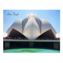 lotus temple postcard