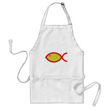LOUD Fish - Gold with Red Aprons