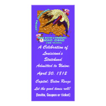 Louisiana Bicentennial  Important See Notes Below Custom Rack Cards