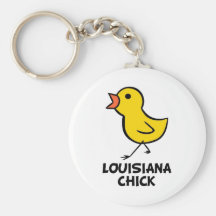 Louisiana Chick Keychain
