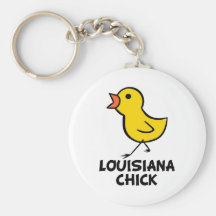 Louisiana Chick Keychain