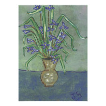 Louisiana Irises in A Jug Custom Invitation