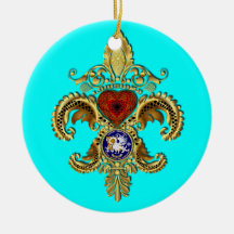 Louisiana Ornament Round Logo Back