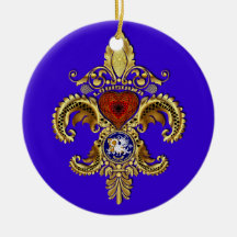 Louisiana Ornament Round Logo Back