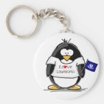 Louisiana Penguin Key Chain