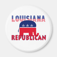 Louisiana Republican Fridge Magnet