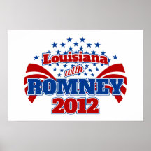 Louisiana with Romney 2102 Posters
