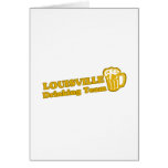 Louisville Drinking Team tee shirts Greeting Card