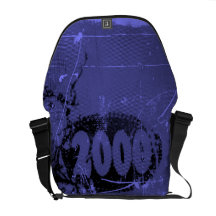 Love 2000 - purple vintage retro - Messenger Bags