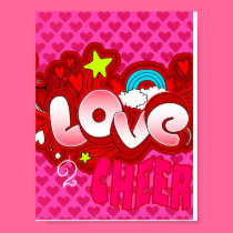 LOVE 2 CHEER POSTER posters