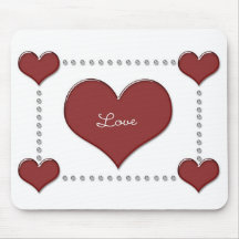 Love and Hearts Relationship Mousepad