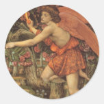 Love and the Maiden by Stanhope, Victorian Angel Sticker