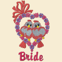Love Birds - Bride embroidered shirts