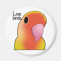 Love Birds Fridge Magnet