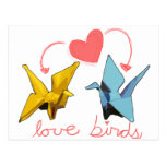 love birds postcard