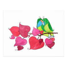Love Birds Postcards