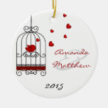 Love Birds Wedding Ornament