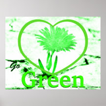 Love Blooming Green Poster-Customise
