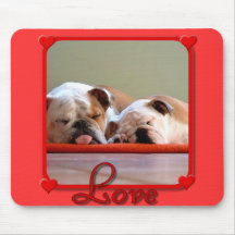 Love Bulldogs mousepad