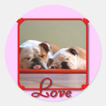 Love Bulldogs stickers