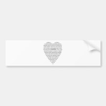 LOVE BUMPER STICKER