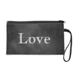 Love Chalkboard Wristlet
