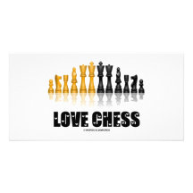 Love Chess Custom Photo Card