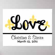 Love de Lis: Wedding Poster with names and date