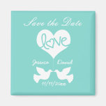 Love Doves Save the Date Fridge Magnet