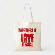 LOVE, ETERNAL, Happiness & Bag