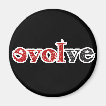 Love Evolve Fridge Magnet