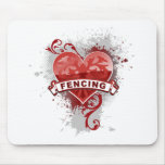 Love Fencing Mouse Pads