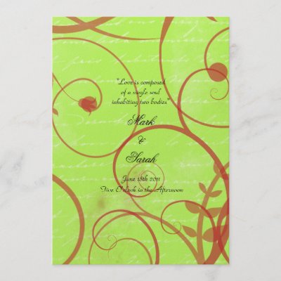 Love Flourishes Apple Green Wedding Program by CoutureDesigns