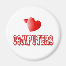 Love for Computers Fridge Magnet