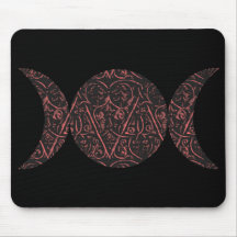 Love Goddess black background mousepad