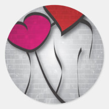 Love Grafitti Stickers